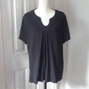 Croft & Barrow Black Short Sleeve Top